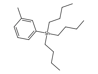 Tributyl(3-methylphenyl)stannane structure