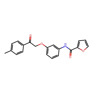 N-{3-[2-(4-methylphenyl)-2-oxoethoxy]phenyl}-2-furamide structure