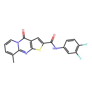 N-(3,4-difluorophenyl)-9-methyl-4-oxo-4H-pyrido[1,2-a]thieno[2,3-d]pyrimidine-2-carboxamide structure