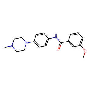 3-methoxy-N-[4-(4-methylpiperazin-1-yl)phenyl]benzamide structure