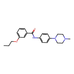 N-[4-(4-methylpiperazin-1-yl)phenyl]-3-propoxybenzamide structure