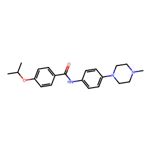 N-[4-(4-methylpiperazin-1-yl)phenyl]-4-propan-2-yloxybenzamide structure