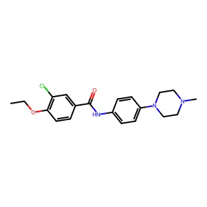 3-chloro-4-ethoxy-N-[4-(4-methylpiperazin-1-yl)phenyl]benzamide structure
