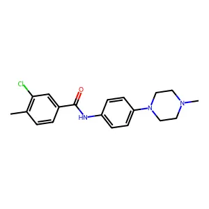 3-chloro-4-methyl-N-[4-(4-methylpiperazin-1-yl)phenyl]benzamide structure