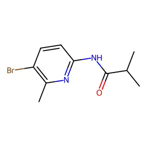 N-(5-bromo-6-methylpyridin-2-yl)-2-methylpropanamide structure
