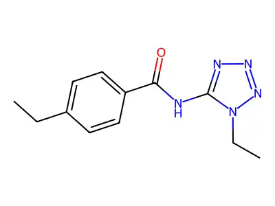 4-ethyl-N-(1-ethyl-1H-tetrazol-5-yl)benzamide structure