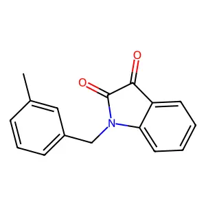 1-(3-methylbenzyl)-1H-indole-2,3-dione structure