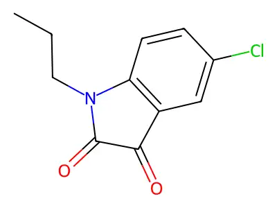 5-chloro-1-propyl-1H-indole-2,3-dione structure