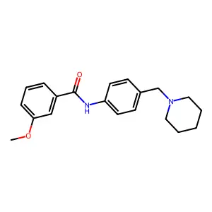 3-methoxy-N-[4-(piperidin-1-ylmethyl)phenyl]benzamide structure