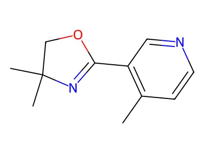 3-(4,5-Dihydro-4,4-dimethyl-1,3-oxazol-2-yl)-4-methylpyridine structure