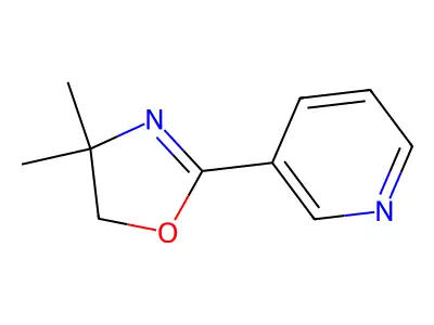 4,5-Dihydro-4,4-dimethyl-2-(3-pyridyl)oxazole structure