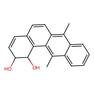 7,12-Dimethylbenz(a)anthracene-1,2-dihydrodiol structure