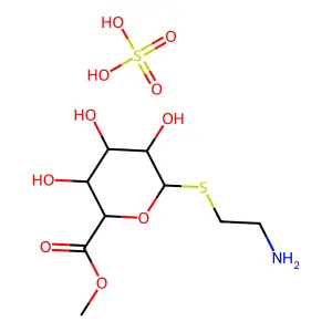 sulfuric acid compound with 2-aminoethyl methyl 1-thiohexopyranosiduronate (1:1) structure