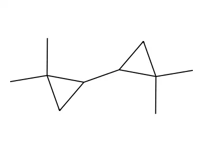 1,1'-Bicyclopropyl, 2,2,2',2'-tetramethyl- structure