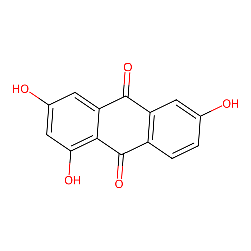 1,3,6-三羟基蒽醌 structure