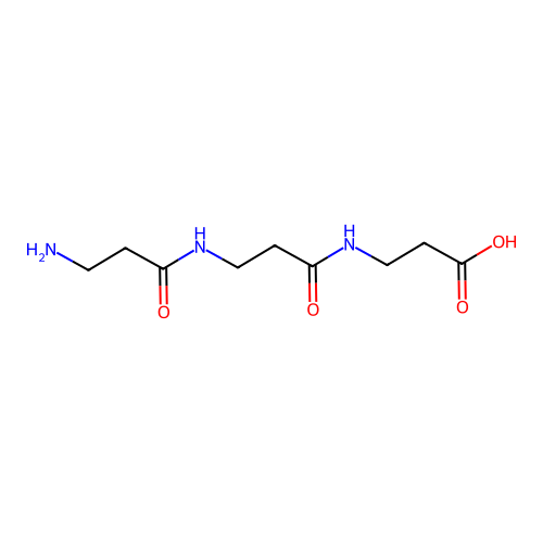 H-beta-Ala-beta-ala-beta-ala-OH structure