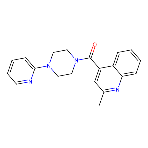 (2-Methylquinolin-4-yl)(4-(pyridin-2-yl)piperazin-1-yl)methanone structure