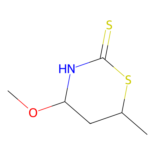 4-Methoxy-6-methyl-1,3-thiazinane-2-thione structure