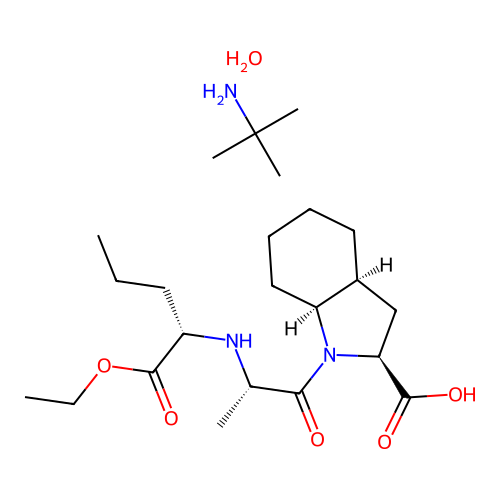 Perindopril erbumine monohydrate structure