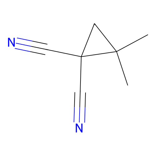 2,2-Dimethyl-1,1-cyclopropanedicarbonitrile structure
