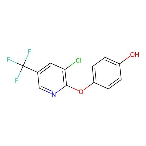 4-(3-Chloro-5-(trifluoromethyl)pyridin-2-yl)oxyphenol structure