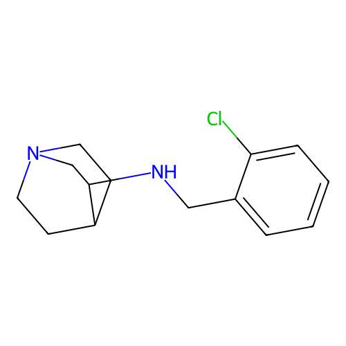 N-(2-Chlorobenzyl)quinuclidin-3-amine structure