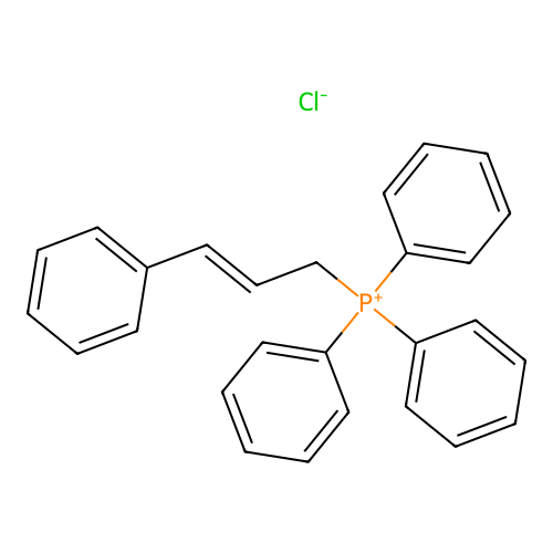 Phosphonium, triphenyl(3-phenyl-2-propen-1-yl)-, chloride (1:1) structure