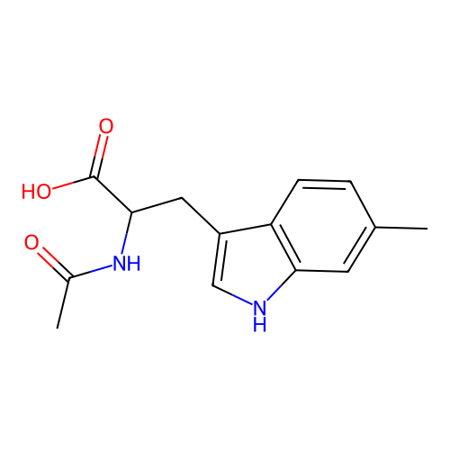 2-acetamido-3-(6-methyl-1H-indol-3-yl)propanoic Acid structure