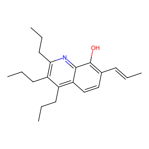 8-Quinolinol, 7-(tetrapropenyl)- structure