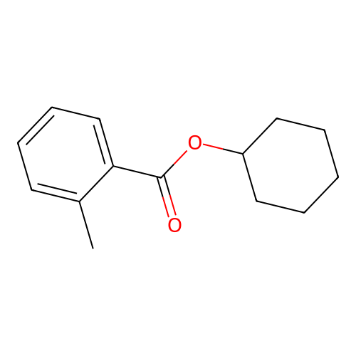 Cyclohexyl 2-methylbenzoate structure