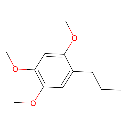 Benzene, 1,2,4-trimethoxy-5-propyl- structure