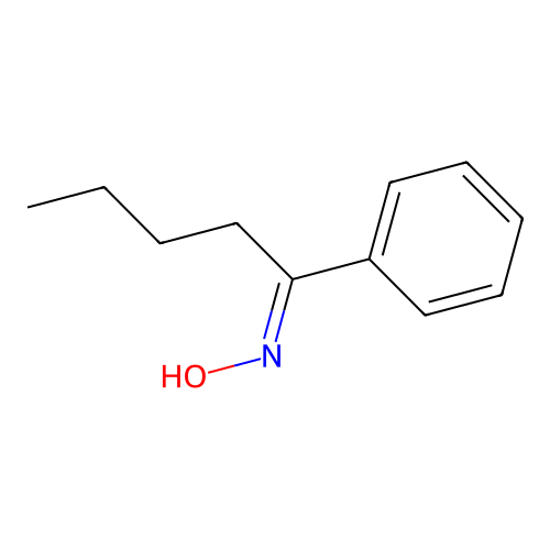 N-(1-phenylpentylidene)hydroxylamine structure