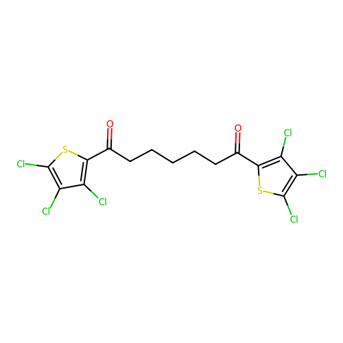 1,7-Bis(3,4,5-trichlorothiophen-2-yl)heptane-1,7-dione structure