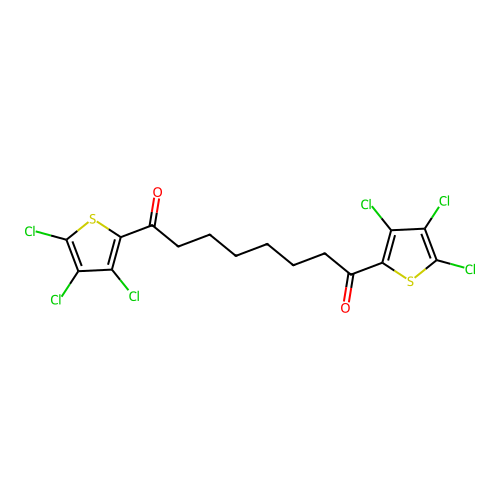 1,8-Bis(3,4,5-trichlorothiophen-2-yl)octane-1,8-dione structure