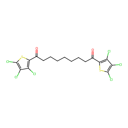 1,9-Bis(3,4,5-trichlorothiophen-2-yl)nonane-1,9-dione structure