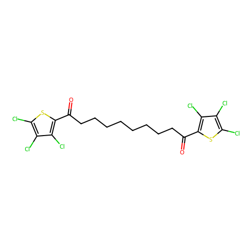 1,10-Bis(3,4,5-trichlorothiophen-2-yl)decane-1,10-dione structure