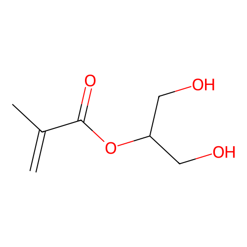 2-Propenoic acid, 2-methyl-, 2-hydroxy-1-(hydroxymethyl)ethyl ester structure