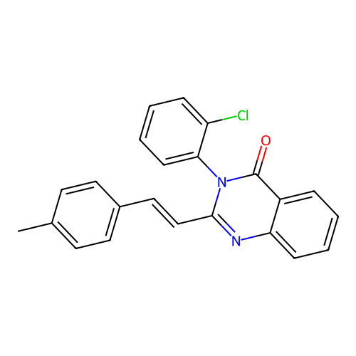 3-(2-chlorophenyl)-2-[(E)-2-(4-methylphenyl)ethenyl]quinazolin-4-one structure