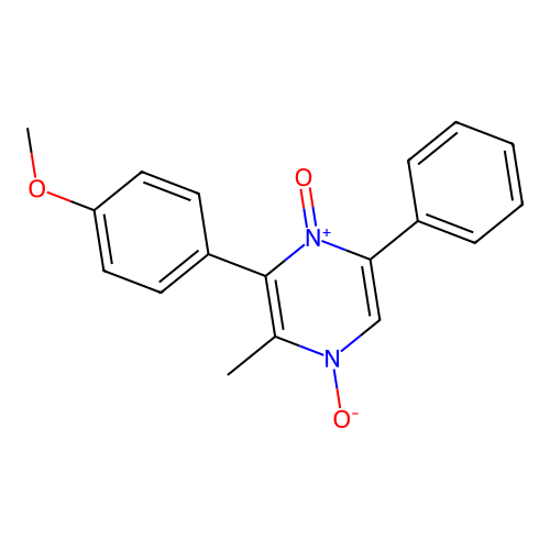 3-(4-Methoxyphenyl)-2-methyl-5-phenylpyrazine 1,4-dioxide structure