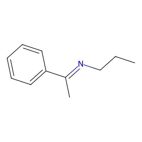 acetophenone N-propylimine structure