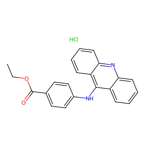 Ethyl 4-(acridin-9-ylamino)benzoate Hydrochloride structure