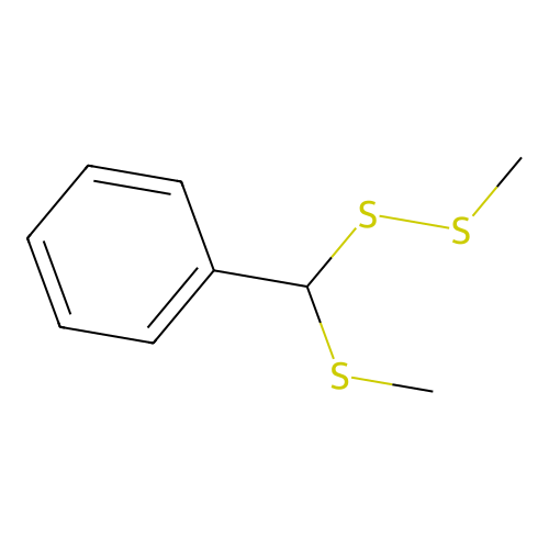 Disulfide, methyl (methylthio)phenylmethyl structure