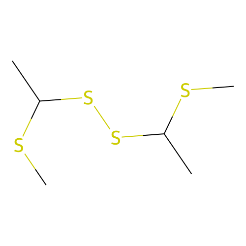 Disulfide, bis[1-(methylthio)ethyl] structure