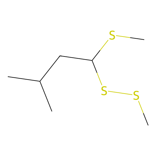 2,4,5-Trithiahexane, 3-(2-methylpropyl) structure