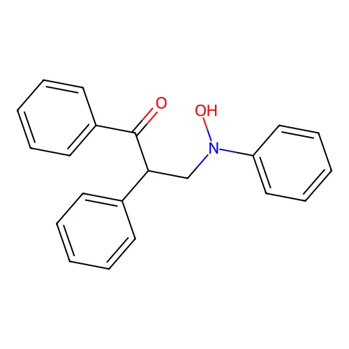 3-(N-羟基苯氨基)-1,2-二苯基丙烷-1-酮 structure