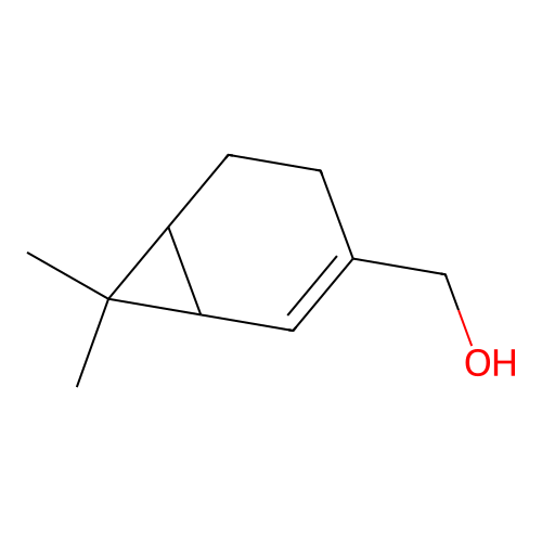 (7,7-Dimethylbicyclo[4.1.0]hept-2-en-3-yl)methanol structure