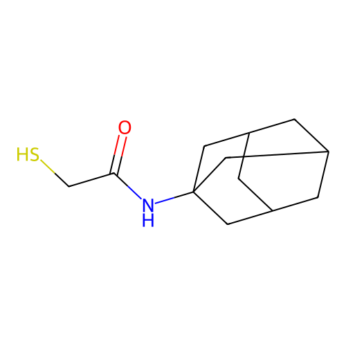 Acetamide, 2-mercapto-N-(1-adamantyl)- structure