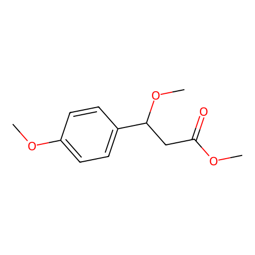 Methyl beta,4-dimethoxybenzenepropanoate structure