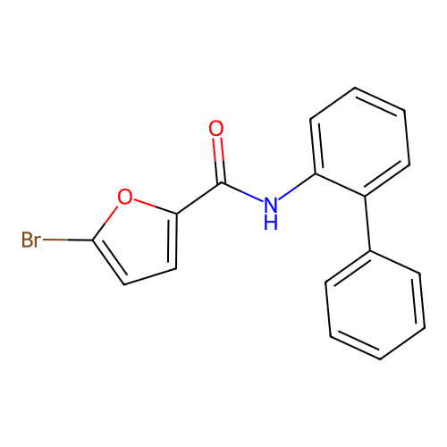 5-bromo-N-(2-phenylphenyl)-2-furancarboxamide structure
