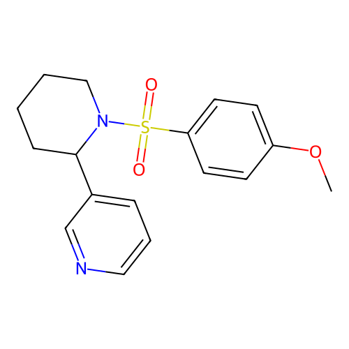 3-(1-((4-Methoxyphenyl)sulfonyl)piperidin-2-yl)pyridine structure